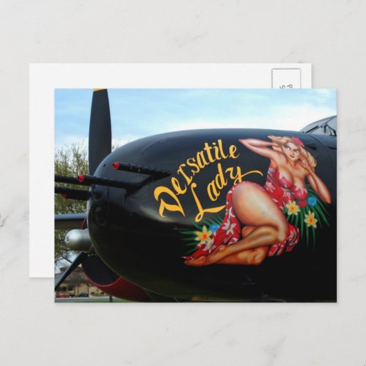 WWII Nose Art Briefkaart (Voorkant / Achterkant)