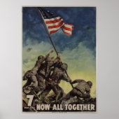 WWII nu allen samen Poster (Voorkant)