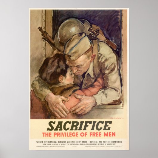 WWII-offie...het privilege van vrije Mannen Poster (Voorkant)