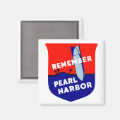 WWII Onthoud Pearl Harbor Magneet (Voorkant / Achterkant)