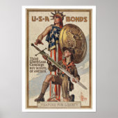 WWII-oorlogsobligaties -  patriottisme Poster (Voorkant)