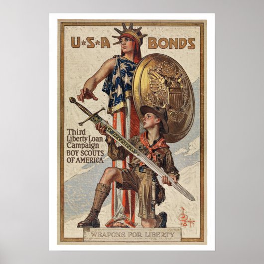 WWII-oorlogsobligaties - patriottisme Poster (Voorkant)