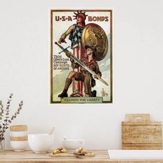 WWII-oorlogsobligaties Poster (Keuken)