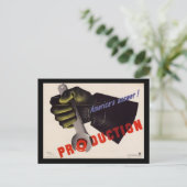 WWII Oude Poster Briefkaart (Staand voorkant)