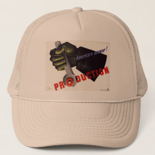 WWII Oude Poster Hoed Trucker Pet