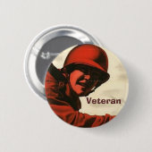 WWII Oude Poster Knop Ronde Button 5,7 Cm (Voorkant /achterkant)