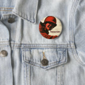 WWII Oude Poster Knop Ronde Button 5,7 Cm (In situ)