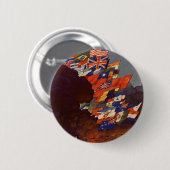 WWII Oude Poster Knop Ronde Button 5,7 Cm (Voorkant /achterkant)