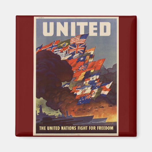 WWII Oude Poster Magneet (Voorkant)