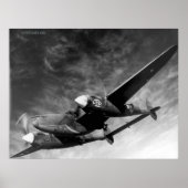 WWII P38 bliksem Poster (Voorkant)
