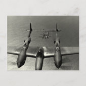 WWII P-38 Lightnings Briefkaart (Voorkant)