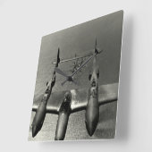 WWII P-38 Lightnings Vierkante Klok (Hoek)