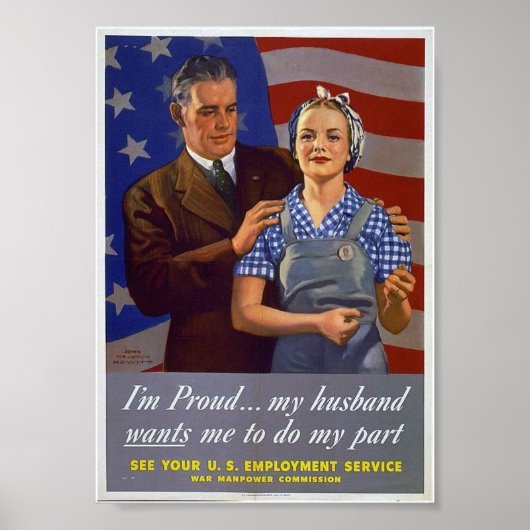 WWII Patriottisch Poster/Civiele Banen Poster (Voorkant)