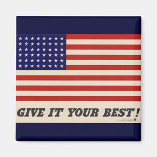 WWII Patriottisch Poster Magnet