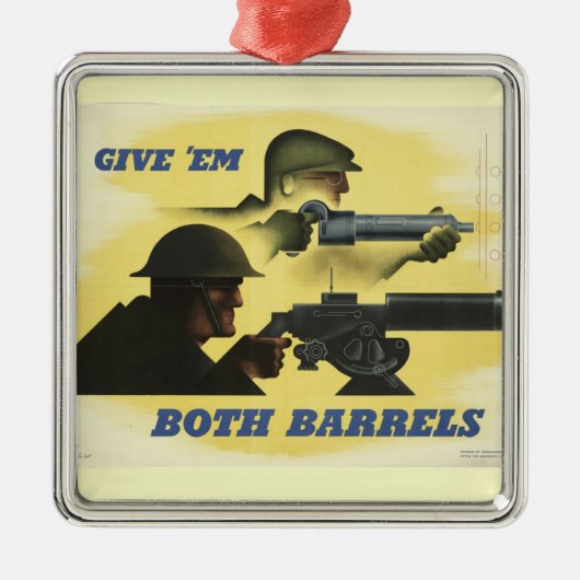 WWII Patriottisch Poster Ornament (Voorkant)