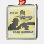 WWII Patriottisch Poster Ornament (Links)