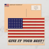 WWII Patriottisch Poster Post Card Briefkaart (Voorkant / Achterkant)
