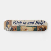 WWII Patriottisch Poster Skateboard (Horizontaal)