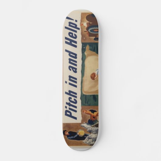 WWII Patriottisch Poster Skateboard (Voorkant)