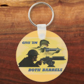 WWII Patriottisch Poster Sleutelhanger (Voorkant)