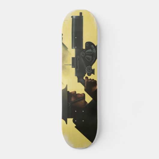 WWII-patriottische poster-skateboard Persoonlijk Skateboard (Voorkant)
