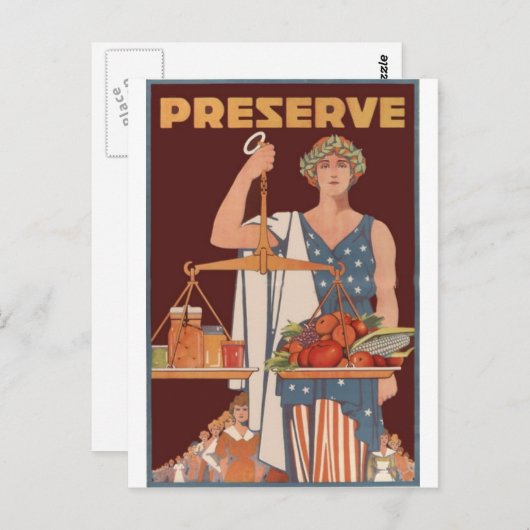 WWII Patriottisme-Posters - tuinbouw en landbouw Briefkaart (Voorkant / Achterkant)