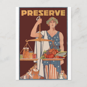 WWII Patriottisme-Posters - tuinbouw en landbouw Briefkaart