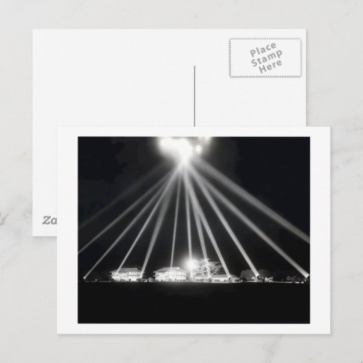 WWII Pearl Harbour-zoeklichten Briefkaart (Voorkant / Achterkant)