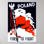 WWII Polen, eerste Poster in de strijd (Voorkant)