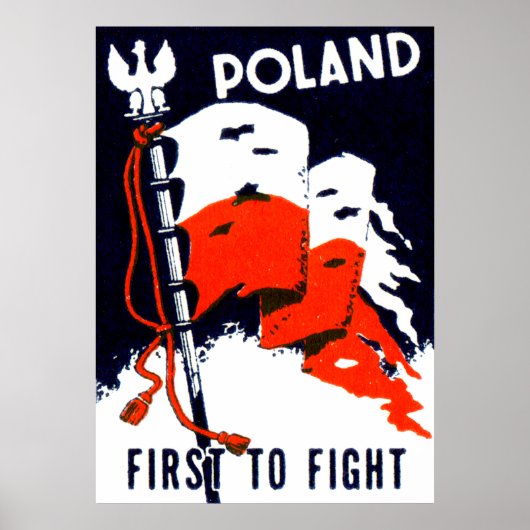 WWII Polen, eerste Poster in de strijd (Voorkant)