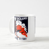 WWII Polen, eerste Poster in de strijd Koffiemok (Voorkant links)