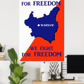WWII Polen vecht voor vrijheid Poster (Thuiskantoor)