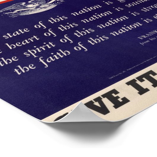 WWII Poster patriottisch Poster (Hoek)