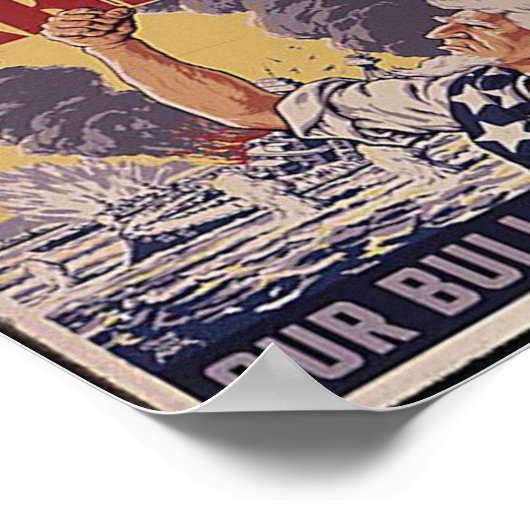 WWII poster van de parelhaven (Hoek)