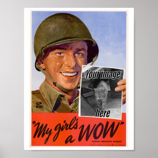WWII Poster voor mijn meisje (Voorkant)