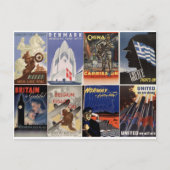  WWII-posters: verenigd zijn we sterk Briefkaart (Voorkant)