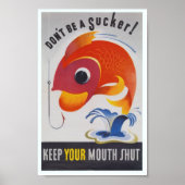 WWII propaganda-poster Poster (Voorkant)