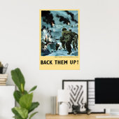 WWII Propagandaposter Britse Commandos in Noorwege Poster (Thuiskantoor)
