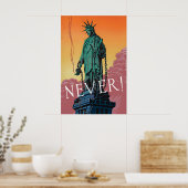 WWII Propagandaposter Standbeeld van Liberty Poster (Keuken)