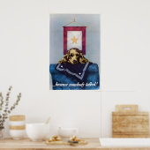 WWII Propagandaposter Verdrietige Pup, ...omdat Poster (Keuken)