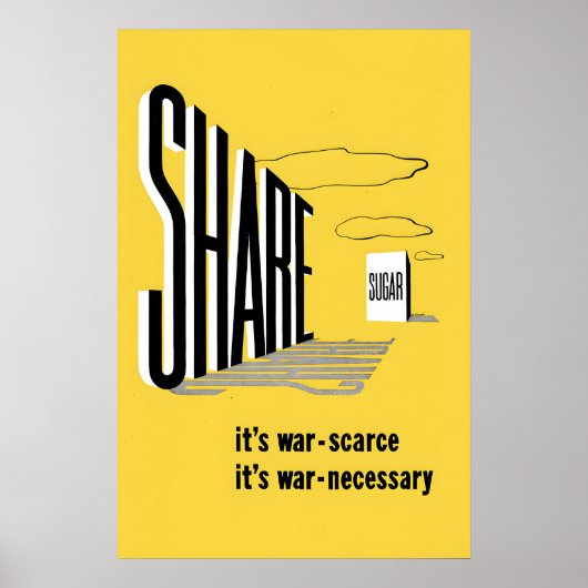 WWII Propagandaposter VK Groot-Brittannië Deel sui Poster (Voorkant)