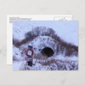 WWII Quonset Hut in Winter, Unalaska Island Briefkaart (Voorkant / Achterkant)