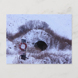 WWII Quonset Hut in Winter, Unalaska Island Briefkaart
