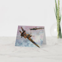 WWII RAF Spitfire luchtvaart uitnodigingskaart