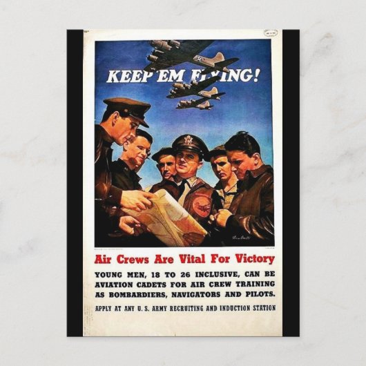 Wwii Recruit1 Briefkaart (Voorkant)