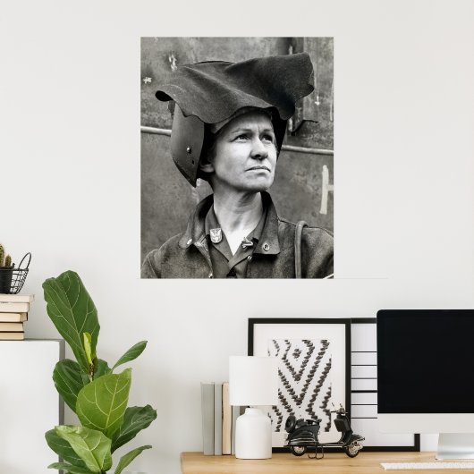 WWII Rosie de Riveter Poster (Thuiskantoor)