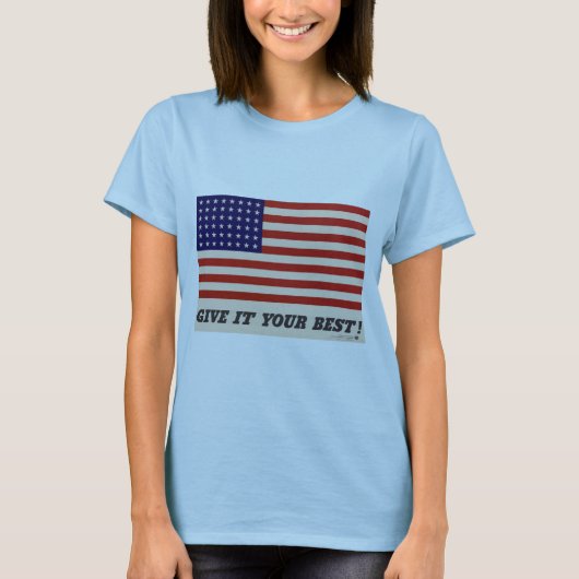 WWII Shirt patriottisch Poster (Voorkant)