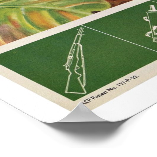 WWII-soldaat -  patriottisme Poster (Hoek)