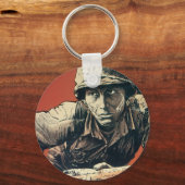 WWII Soldaat Sleutelhanger (Voorkant)