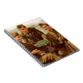 WWII-soldeer van 1940 met snoep van thuis Notitieboek (Rechterzijde)